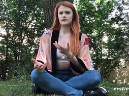 Ersties - Canadian Babe Masturbates With Latex On