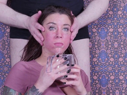 Humiliated BDSM sub suspended for bj