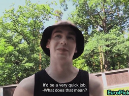 Barebacked Euro fucked in tight asshole by horny fucker