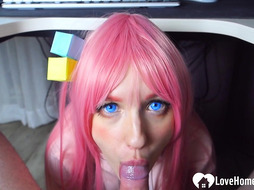 Anime girl Hitori Gotoh gets fucked on camera