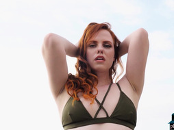 Latina bikini babe and redhead show off