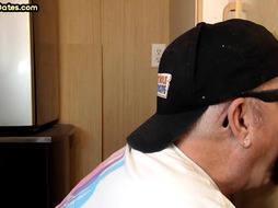 Oral gloryhole DILF sucks rod in private homemade video