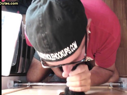 Gloryhole gay enjoys fucking anally after sucking dick