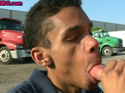 Skinny Black amateur thug pickedup and fucked outdoor 4 cash