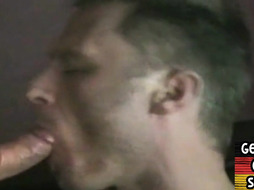 Amateur German gay mouthjizzed after bareback anal sex