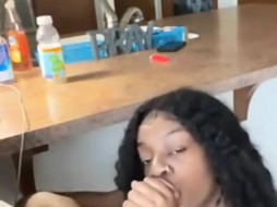 Ebony Teen Sucking BBC