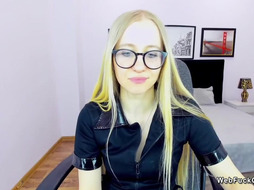 Belarus blonde flashes small tits on webcam