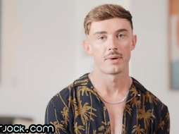 Cumming solo jock jerks his hard cock after casting