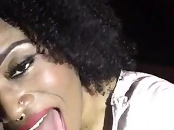 Black OF Model Blows Fat Dick