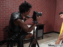 Cosplay IR stud fucked in food fetish sex session by Black