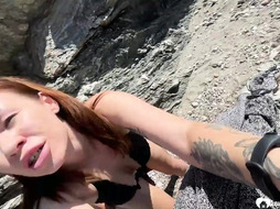 Beauty at the beach wanted some hard sex