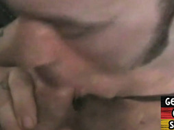 Real German gays enjoy doing homemade blowjob and handjob