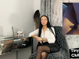 SPH college voyeurs teasing wanker who wanks cock for them