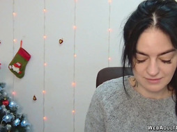 Amateur babe chatting on webcam show