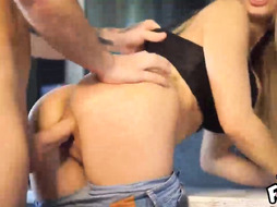 Facefuck and Creampie a Big Boobs Stepmo