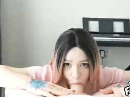 Blowjob by lovely teen Stepsister