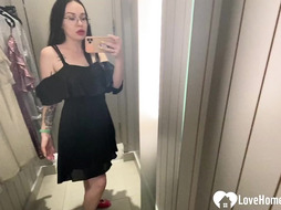 I love taking nudes while trying outfits