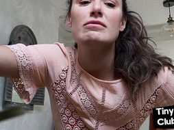 SPH amateur solo domina humiliates guys with small dick