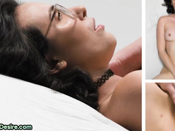 Casting solo nerdy babe masturbates her pussy until orgasm