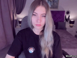 Blonde amateur Ukrainian teen SimaDark on webcam