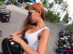 Thai girlfriend waterfall visit and sex