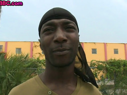 Black thug picked up and assdrilled in public affair