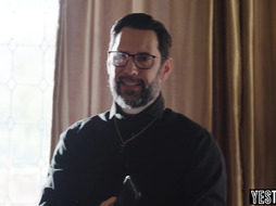 Horny priest rails curvy teen anal hard