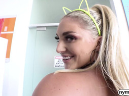 NYMPHO Busty Kayley Gunner gets the dick