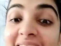 Horny indian housewife stripping nude fingering pussy on webcam