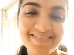 Horny indian housewife milf first time nude strip on webcam