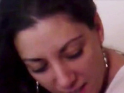 Housewife pleases her husband and fucks her asshole hard and deep inside, cums in her gorgeous ass