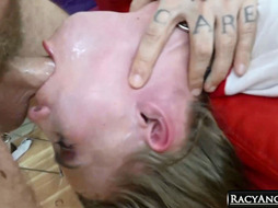 Small Blondie Ava Parker Gets Face Fucked & Wildy Pussy Reamed by Bryan Gozzling