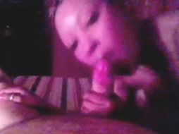 Black milf Nathalie Loulendo takes the cock in her mouth, cums on her face, sucks the cum