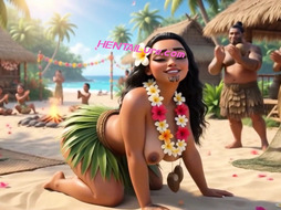 Big Ass Beauty Moana Fucked In Group By Tribal Villagers