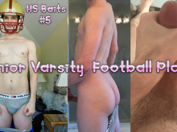 Football Player Teen with Big Penis Baited