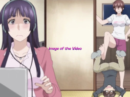 Tiny guy overwhelmed by tall athletic anime giantess babes