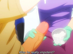 Busty MILF doctor helps shy boy give his first cum sample (EXCLUSIVE)