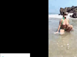 Smriti jain New Video near the beach full open nude