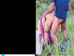New Instagram Viral Aunty fucks like a whore with her nephew in outdoor xxx MMS