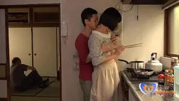 chinese and white fucking in the kitchen