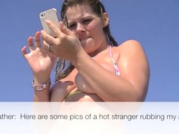 Voyeurchamp.com Exhibitionist Wifey Heather Vs Beach Cam!